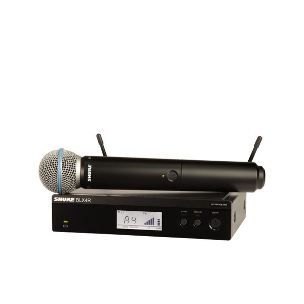 Main product image for Shure BLX24R/B58-J11 Half Rack Wireless System with BETA58A Handheld Vocal Microphone242-3119